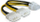 Kabllo Delock PCI Express 82397, 15cm, e verdhë