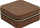 Кутија за накит Corduroy Jewelry Box, 12x12x5 cm, со огледало, со патент