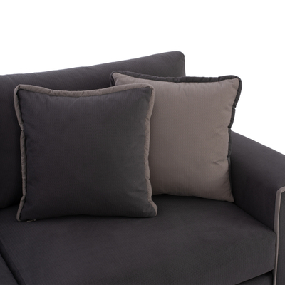 Divan këndor Home HM3255.01L, stof rezistent ndaj njollave, 270x225cm, gri