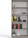 Raft librash Clay BOOKCASE, 80 cm, 4 rafte, ngjyrë argjile