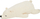 Jastëk trupor LIV HEART Nemunemu Lucky Polar Bear, 76cm, pelush, i bardhë