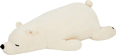 Jastëk trupor LIV HEART Nemunemu Lucky Polar Bear, 76cm, pelush, i bardhë