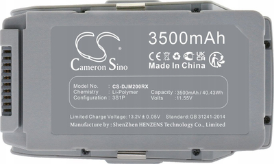 Bateri droni Cameron Sino CS-DJM200RX, 3500mAh, 11.55V, gri