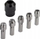 Set pincash shtrënguese Dedra për mini zmerilues, 6 copë