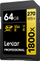 Kartë memorie Lexar Professional 1800x SDXC UHS II, 64GB, 270MB/s, e zezë
