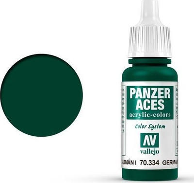 Bojë akrilike Vallejo Panzer Aces VAL334, 17ml, German Tank Crew I Field Grey