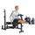 Stol forcimi VirtuFit Multifunctional Deluxe, shpinore e rregullueshme, mbajtëse për biceps, i zi