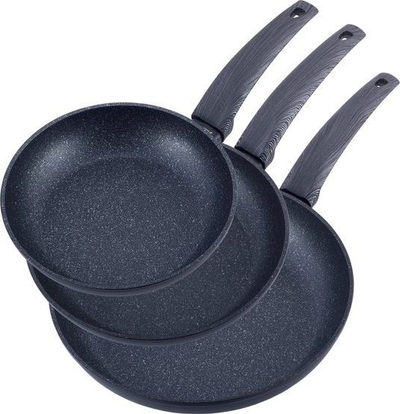 Set tiganësh Kamille, 3 copë, i përshtatshëm për induksion, efekt kundërngjitës