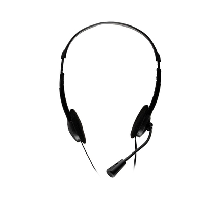 Kufje me mikrofon Spacer SPK-223, stereo, 3.5 mm, të zeza