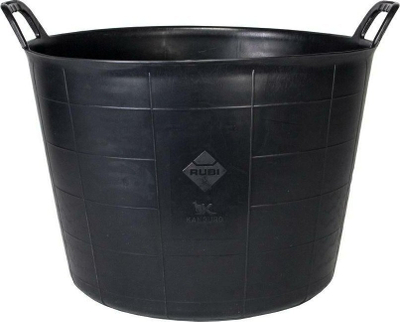 Kovë profesionale Tubtrugs Small Original, 25L, me dy doreza, e zezë