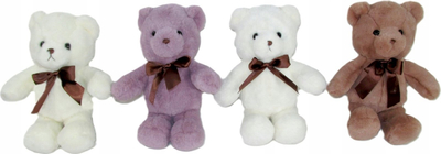 Arush lodër Teddy Bear, plushe 15cm, me fjongo, me ngjyra të ndryshme