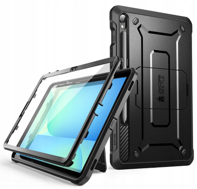 Навлака за таблет SUPCASE Unicorn Beetle Pro за Samsung Galaxy Tab S10 FE Plus 13.1", со држач на потпирач, со заштитник на екран, црна