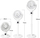 Ventilator në këmbë Ronic Zyle INCA, me bateri, motor BLDC 5 nivele, i bardhë