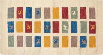 Tapet MURATLI Wool Gabbeh, 80 x 150 cm, lesh, shumëngjyrësh