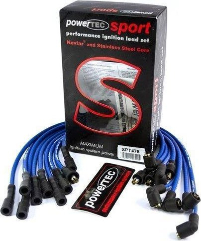 Kabllo ndezjeje PowerTEC, set sportiv 8 mm, për Land Rover Defender Range Rover V8, të kuqe