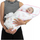 Mbështjellëse bebe HOBBY Kids Infant Swaddle, pambuk, për gjumë, e bardhë
