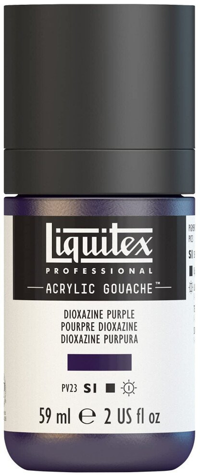Bojë akrilike Liquitex Professional Acrylic Gouache, 59ml, Dioxazine Purple 186