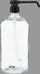 Dozator xheli dushi 5five Simply Smart Glass, 1L, qelq transparent, pa ngjyrë