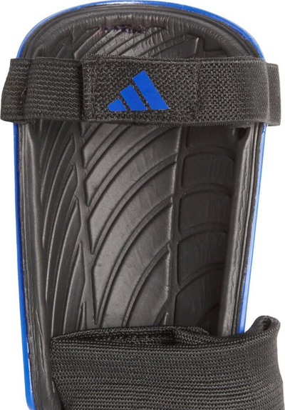 Mburoja kyciri adidas Tiro Match Jr IW8790, për kalamaj, me mbrojtëse kyçi, blu e zezë