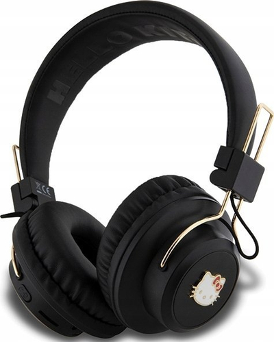 Kufje Bluetooth Hello Kitty HKBH9KHLMK, over ear, IPX4, të zeza