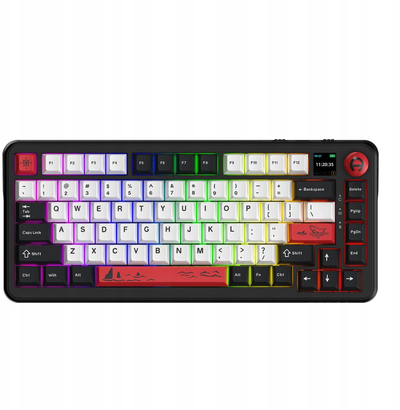 Механичка тастатура Ajazz AK820 MAX PLUS, трипл режим, RGB, црна