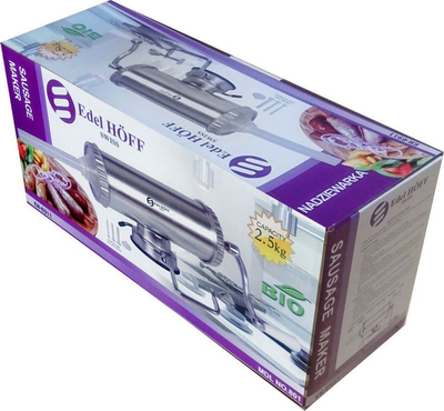 Mbushës salsiçesh Sausage Stuffer EH-6911 EB-3191, 2.5kg, manual, argjendtë