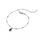 Byzylyk për femra Hot Diamonds Silver Whisper SWB031, i argjendtë/ i kuq