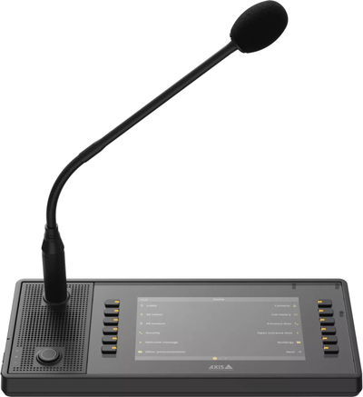 Mikrofon konferencash Axis TC6901, gooseneck, me sfungjer, i zi