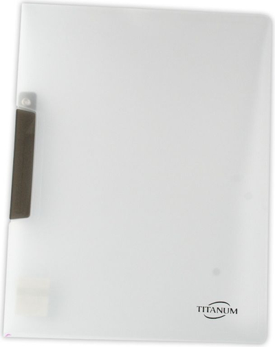 Досие со капса A4 Binder With Clip, транспарентен полипропилен, црна