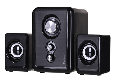 Altoparlantë kompjuteri Defender V11 65111, sistem 2.1, 11W, të zinj