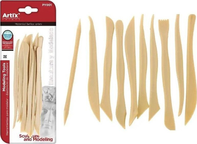 Set veglash për gdhendje edhe modelim ARTIX Py001, 10 pjesë, plastike