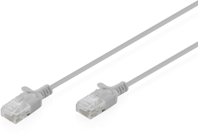 Kabllo rrjeti Digitus Patchcord Slim DK-1618-030S, Cat.6 U/UTP LSZH, 3m, gri