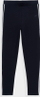 Pantallona sport 4F, skinny, me vija anësore, blu navy me të bardha