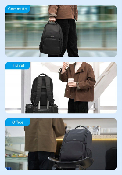 Çantë shpine Vention Mochila Impermeable, 15.6", 27L, e zezë