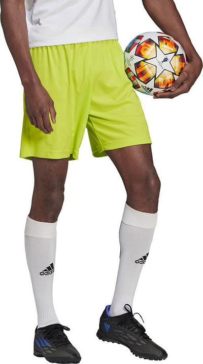 Shorce futbolli për burra adidas Entrada 22 HC5061, AeroReady, poliester i riciklum, lime