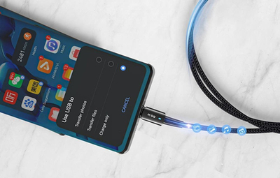 Kabllo USB Type C Essager 66W, 1m, karikim i shpejtë, zi blu