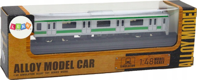 Model trenash LEAN Toys Collector, vagon 1:48 metal, argjend