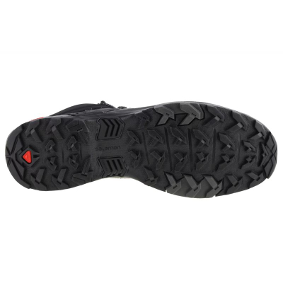 Планинарски чевли Salomon X Ultra 4 Mid Wide GTX M, за мажи, црно сиви