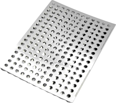 Fletë skare inoksi Bbq Sheet, set me 2 copë, çelik inox, ngjyrë argjendi