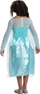 Kostum fustan për goca Disney Frozen Elsa Classic, me pelerinë, blu