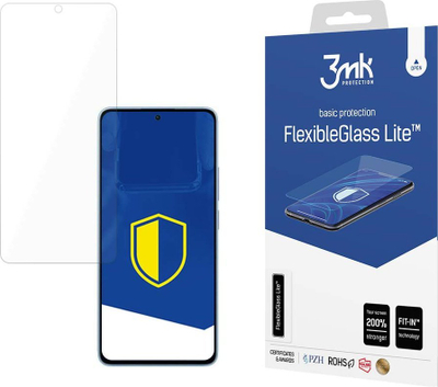 Mbrojtës ekrani 3MK FlexibleGlass Lite, për Xiaomi Redmi Note 13 4G, transparent