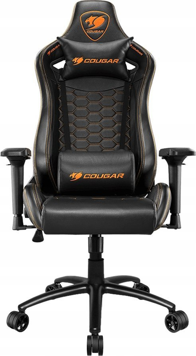 Karrige gaming Cougar Outrider S, lëkurë PVC, mbështetje mesi, e zezë