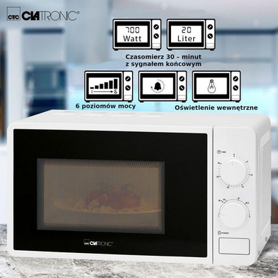 Mikrovalë Clatronic MW 791, 700 W, e bardhë