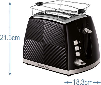 Toaster Russell Hobbs 26390-56 Groove, 2 vrima, 850W, i zi