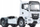 Model kamioni Wiking MAN TGS 18.510 4x4 WK077652, 2 boshte, 1:32, i bardhë