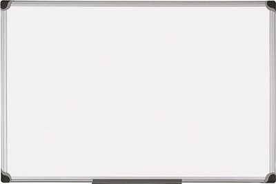 Tabelë BI-OFFICE Top Professional, 90 x 60 cm, kornizë alumini, e bardhë