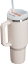 Термичка чаша Стенли Quencher FlowState, 1.18L, нерѓосувачки челик, розова