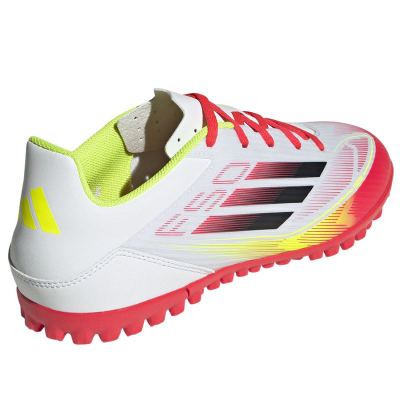 Këpucë futbolli Adidas F50 Club TF M IE1225, taban gome për bar sintetik, për burra, të bardha me ngjyra