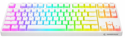 Tastierë mekanike Rampage KB-R136 Ghost, Type C, RGB, e bardhë