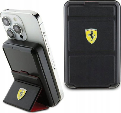 Karikues portativ Ferrari Metal MagSafe, 10000mAh, 15W, me suport